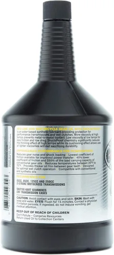 Miniatura 8 de Red Line (42704) Aceite sintético para engranajes de motocicleta de 80 W con a prueba de golpes, 1 cuarto de galón