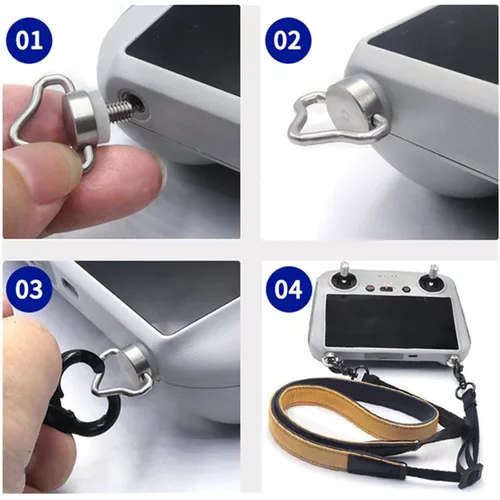 Miniatura 3 de 6 tornillos M4 para DJI RC/RC 2 / RC Pro/Smart Remote Controller Lanyard Accesorio Accesorios