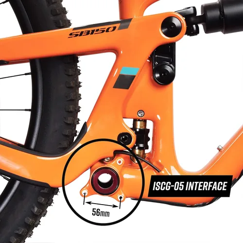 Miniatura 4 de Funn Zippa - Guía de cadena AM, interfaz ISCG05, adaptador BSA incluido, 32T-38T, protector de cadena de bicicleta de montaña Rojo