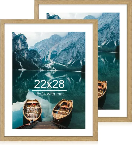 Miniatura 100 de Hongkee - Juego de 2 marcos de fotos, HK042515-MD5.5X8.5-BK(2PK)