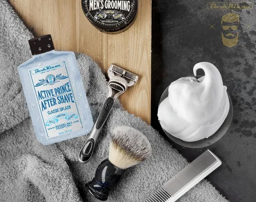 Miniatura 4 de BushKlawz Clásico Refrescante Enfriamiento Calmante Loción Tónico para Después del Afeitado de Barbería Splash Activo Príncipe Satisface todos