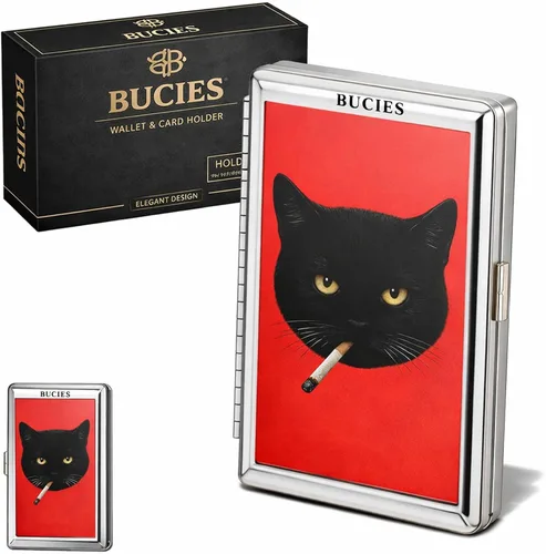 Miniatura 8 de Portatarjetas vintage, estilo vintage versátil tarjeta y caja de efectivo, fundas de metal, tarjeteros/carteras de metal vintage, #B, Vintage