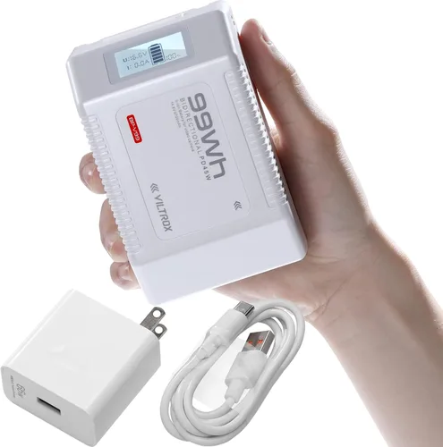 Miniatura 9 de VILTROX V Mount Battery BP-V99 6700mAh 99Wh 14.8V V-Lock Batería para monitor de cámara Transmisor de imagen inalámbrico Luz de llenado Teléfono