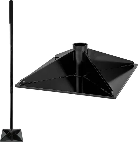Manipulador de acero resistente, 8 x 8 pulgadas, ergonómico para ahorrar mano de trabajo, herramienta de paisajismo de jardín para compactador de