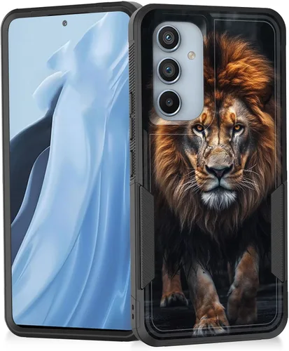 Miniatura 205 de Funda para Galaxy A14 5G, resistente de doble capa híbrida de policarbonato duro, goma suave, a prueba de golpes, funda protectora resistente