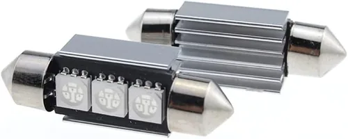 Miniatura 9 de Bombillas LED Festoon 6411 6418 C5W de 9 a 30 V extremadamente brillantes, sin errores, 1.5 pulgadas, 1.417 in para luces de cúpula de mapa