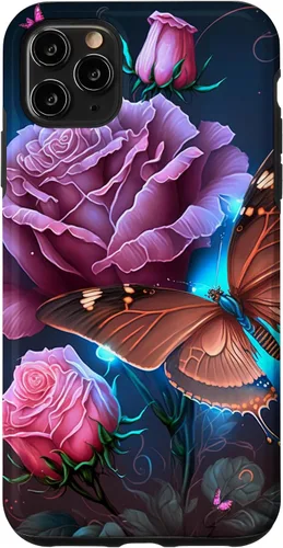 Miniatura 13 de Family Butterfly Rose Flower Firefly PC Case for iPhone 17