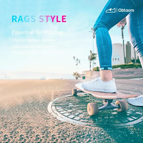 Miniatura 5 de Obtaom Play - Tenis de lona para mujer, color blanco deslavado y estampado de leopardo, sin cordones, a la moda