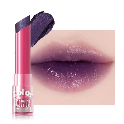 Miniatura 18 de BINGBRUSH PH Mood Peach - Juego de pintalabios que cambian de color, bálsamo labial y brillo de larga duración (03# Coral Kiss, 1 unidad