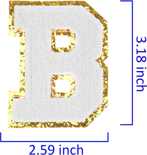 Miniatura 4 de Kare & Kind Parches de letras termo-adhesivas – Parches bordados de felpilla del alfabeto A-Z – Para coser o planchar para ropa, camisas, uniformes
