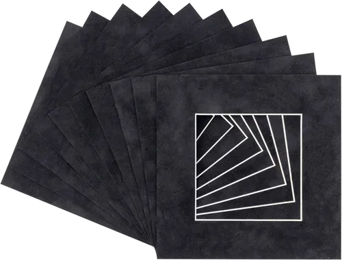 Miniatura 17 de Tapete de 12 x 12 pulgadas para fotos de 8 x 8 pulgadas, tablero de cuadros de gamuza azul real precortado para marcos de 12 x 12 pulgadas, corte