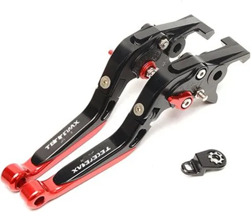 Miniatura 13 de para Yamaha para Xmax 300 para Techmax para X-MAX 125 300 2020 2022 Manetas de freno de embrague con bloqueo de estacionamiento (color negro y azul)