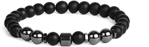 Miniatura 4 de Tobillera de obsidiana negra antihinchazón, ajustable, con drenaje linfático, pulsera de obsidiana negra, pulsera de obsidiana magnética