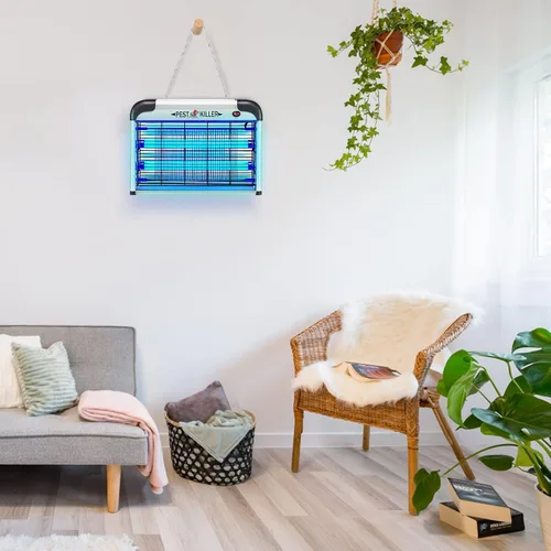 Miniatura 8 de Enchufe para exterminador de insectos para interiores, matamoscas eléctrico para mosquitos, potente lámpara repelente de mosquitos de insectos