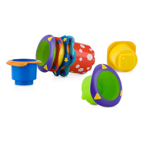 Miniatura 13 de Nuby Penguin Slide - Juego de juguetes de baño con 4 chorros de baño, juguetes de baño para bebés para niños y niñas de 12 meses en adelante