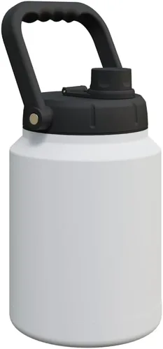 Miniatura 16 de Asobu Mighty - Jarra aislada de acero inoxidable de doble pared, 68 onzas, medio galón (mármol medianoche)