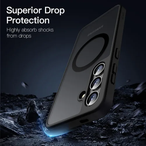 Miniatura 4 de JETech Estuche magnético para Samsung Galaxy S24 5G, compatible con MagSafe, funda protectora para teléfono con parte trasera translúcida y mate a