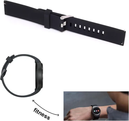 Miniatura 5 de Correa de silicona para Samsung Galaxy Gear 2 R380, Neo R381, Live R382, LG G Watch W100/W110/W150, Asus Zenwatch y Pabble Time Ticwatch Smart Watch