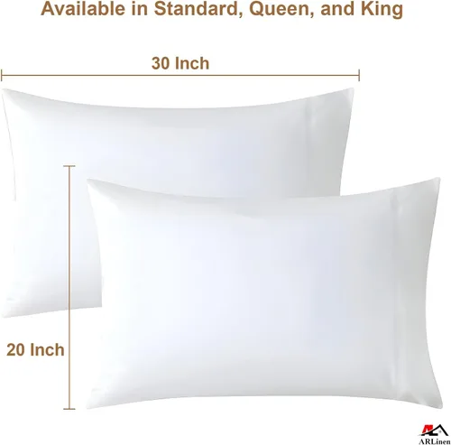 Miniatura 94 de ARlinen Juego de sábanas divididas tamaño Queen, 5 piezas, 100% algodón egipcio para camas ajustables, bolsillo profundo de hasta 16 pulgadas, juego