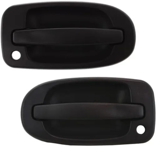 Miniatura 9 de Para Oldsmobile Silhouette Manija de puerta 1997-2004 Exterior Lado delantero del conductor Negro texturizado GM1310147 10322201