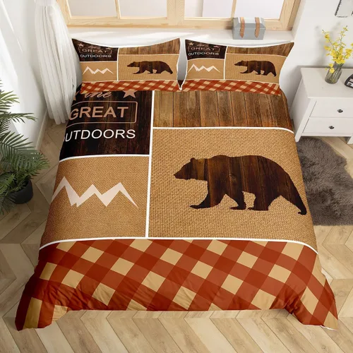 Miniatura 9 de Feelyou Juego de ropa de cama de animales del zoológico, tamaño individual, funda de edredón de animales de dibujos animados para adolescentes