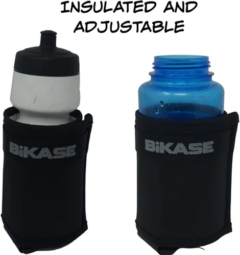 Miniatura 2 de BiKase BEV Wrap: Soporte para botella de agua para bicicleta Soporte universal aislado para eBike Sujetadores de gancho y bucle antideslizantes