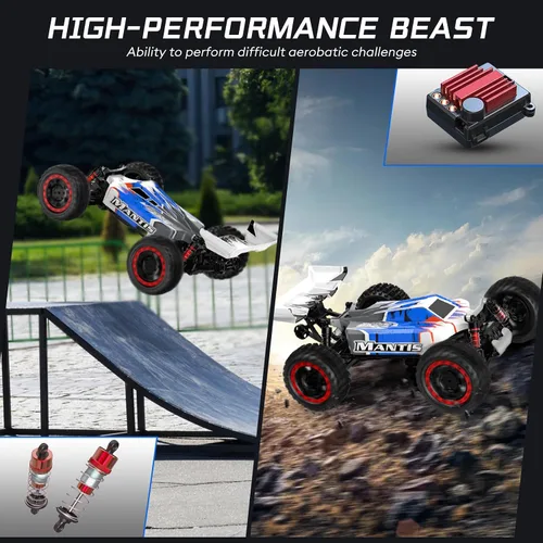 Miniatura 4 de ITEFDTUTNE 1:16 Autos de control remoto sin escobillas, camión RC eléctrico todo terreno fuera de carretera de hasta 62 mph, camión monstruo RC 4WD
