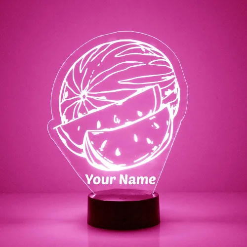 Miniatura 16 de MMS Food - Lámpara LED de luz nocturna, personalizada con tu nombre o texto, control remoto con 16 colores, 4 modos de luz, lámpara LED de regalo