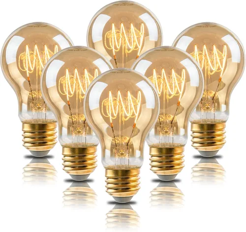 Miniatura 9 de Bombillas LED Edison cálidas, bombillas Edison A19 de 4 W regulables, bombillas incandescentes equivalentes a 40 W, blanco cálido de 2200 K