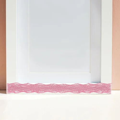 Miniatura 2 de Cinta Washi de tela de encaje de 2x2 yardas de 0.591 in para decoraciones de boda rosa