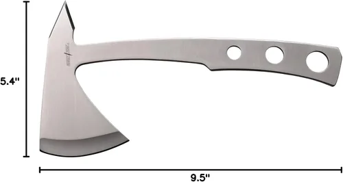 Miniatura 4 de Hacha Perfect Point para lanzar, de acero inoxidable satinado plata (par)