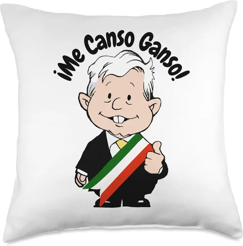 Miniatura 5 de AMLO Amlito Me Canso Ganso - Divertida almohada de dibujos animados mexicanos