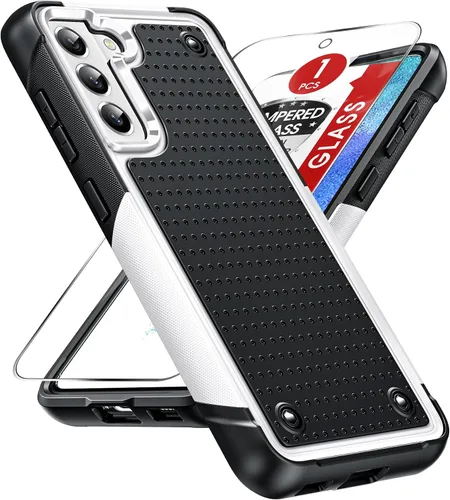 Miniatura 13 de LeYi Funda para Galaxy S21 FE-5G: Funda Samsung S21 FE con protector de pantalla, doble capa protectora de policarbonato duro y TPU suave Android