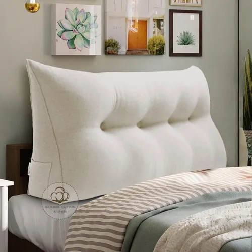 Miniatura 46 de Almohada WOWMAX grande de apoyo con forma triangular, almohada con forma de cuña para respaldo o lectura, cabecero para el día de la Madre