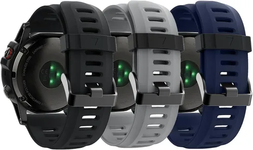 Miniatura 8 de Correa para Garmin Fenix 3, correa de repuesto de silicona suave para reloj inteligente Garmin Fenix 3 HR (sin rastreador)