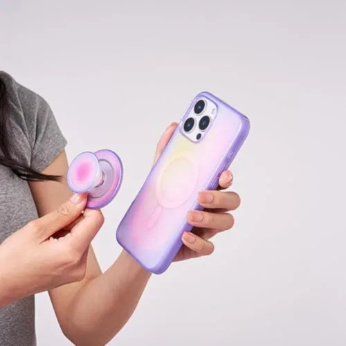 Miniatura 7 de PopSockets Soporte para teléfono MagSafe con patas, soporte magnético, parte superior intercambiable, agarre seguro para fundas MagSafe de iPhone