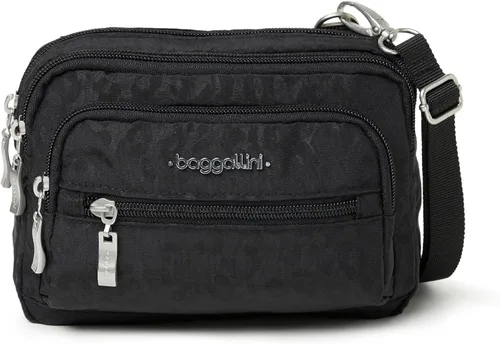 Miniatura 17 de Baggallini Bolsa cruzada pequeña con triple cremallera para mujer, 8 x 6 pulgadas, ligera, convertible