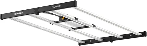 Vivosun VSFL3000 Luz de Cultivo LED de Barra, Luz de Crecimiento para Plantas de 300W 4 Barras, Plegable y Regulable, Espectro Completo con Luz