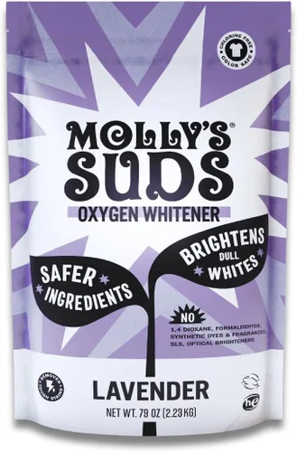 Miniatura 10 de Molly's Suds Blanqueador de oxígeno Potente alternativa al blanqueador, sin cloro y seguro para el color, ilumina los blancos y elimina