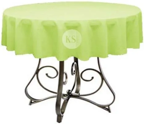 Miniatura 16 de Mantel redondo de poliéster de 72 pulgadas, disponible en más de 45 colores, ideal para restaurantes y superposiciones versátiles de eventos, elige