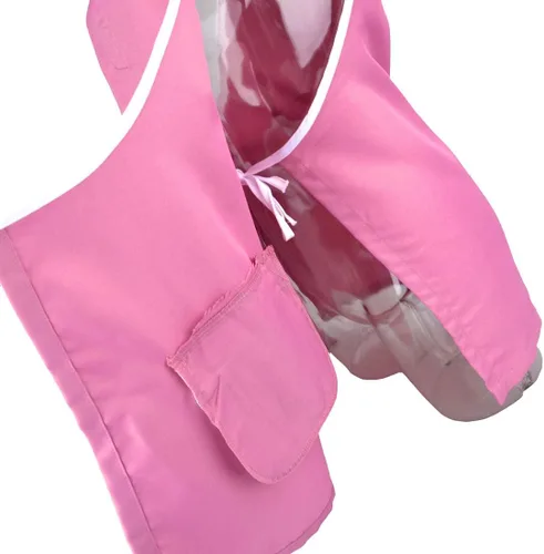 Miniatura 8 de Peluquero Peluquero Delantales con Bolsillos Peluquero Delantal Camarera Sin Mangas Chaleco Ropa de Trabajo Rosa, Rosado