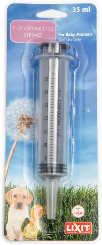 Miniatura 7 de Lixit Jeringa de alimentación manual para animales bebé, 10 ml