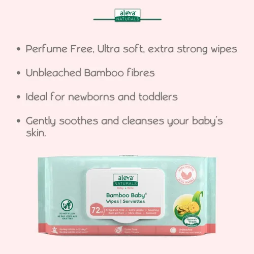 Miniatura 5 de Aleva Naturals - Toallitas de bambú para bebé, 37949, Sensitive, 1