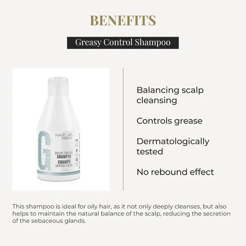 Miniatura 3 de SALERM - Champú para cabello graso - Laboratorio capilar Greasy Control - 10.1 fl oz - Ayuda a limpiar y refrescar el cabello - Apoya una sensación