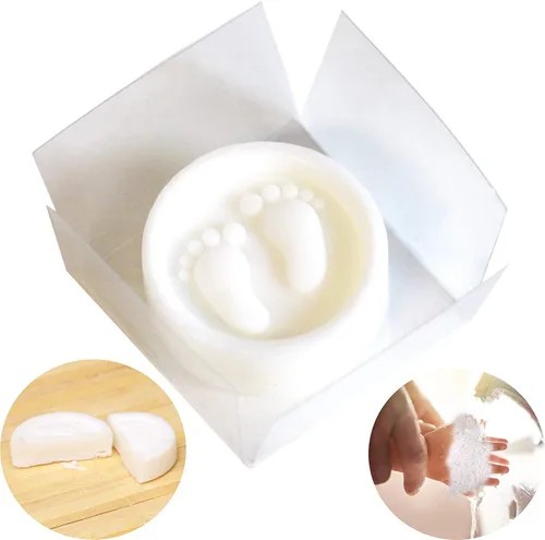 Miniatura 7 de AIXIANG Jabones para baby shower, hechos a mano, color azul, regalo para pies de bebé, para revelación de género, regalos y decoraciones de baby