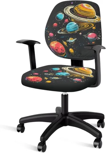 Miniatura 46 de Funda para silla de oficina, con temática de playa, funda elástica para silla de oficina, funda elástica de 2 piezas, funda para silla