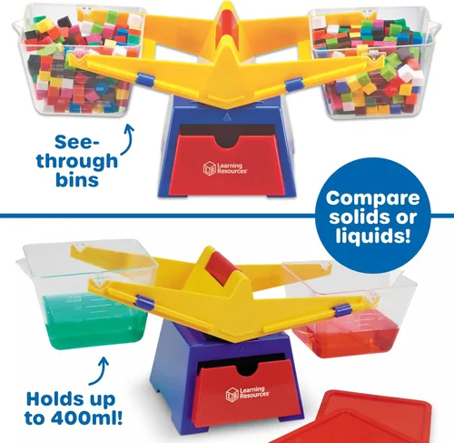 Miniatura 5 de Learning Resources – Balanza de enseñanza primaria con cubetas