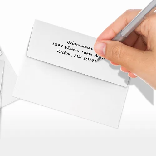 Miniatura 6 de LUXPaper Sobres de invitación A2 Despegar y prensar 4 3/8 pulgadas x 5 3/4 pulgadas Blanco Texto de 80 libras 50 unidades 80 libras.