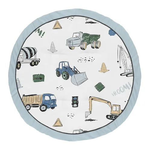 Miniatura 9 de Sweet Jojo Designs Tapete de juego deportivo para niño, tapete de juego para bebé, actividad de boca abajo, tapete de juego infantil para parque