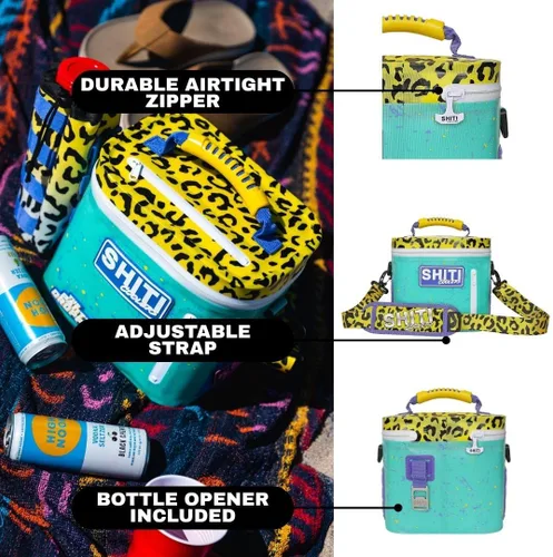 Miniatura 5 de SHITI Hieleras Enfriador para Camping, Viajes, Playa, Lonchera Suave para Alimentos, Bebidas y Hielo, Portátil, Impermeable, Bolsa Aislada de 24 El